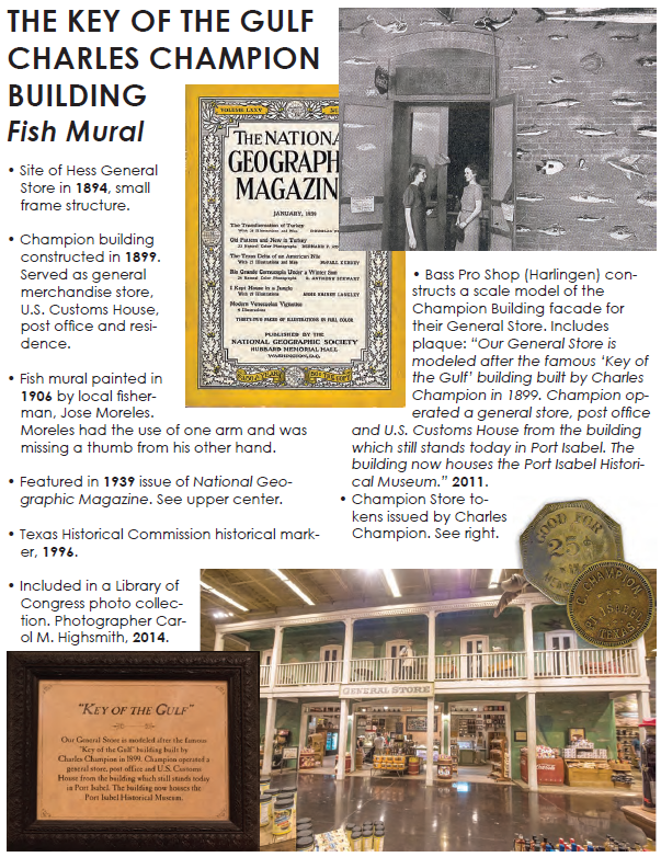 A brief history of the Champion building and the fish mural in Port Isabel, Texas.
