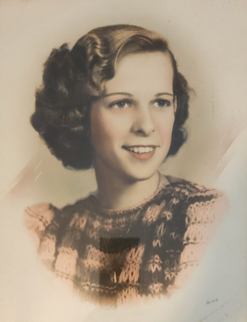 Barbara (Bobby) Wells, 18 years old.