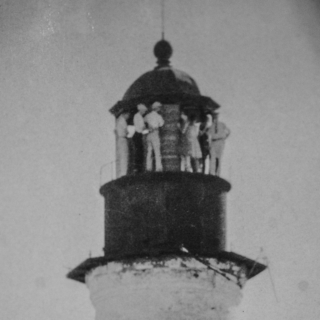 Visitors have clambered to the top of Point Isabel Lighthouse, to the very top, in the lantern room, on the outside catwalk. They have quite literally stepped through the frames of the windows in the top of the lighthouse and gathered around an exciting message from the Port Isabel Townsite & Development Co. It is 1927.